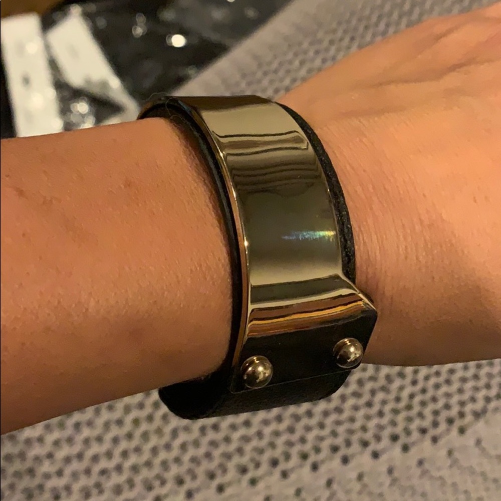 Gold and brown bracelet